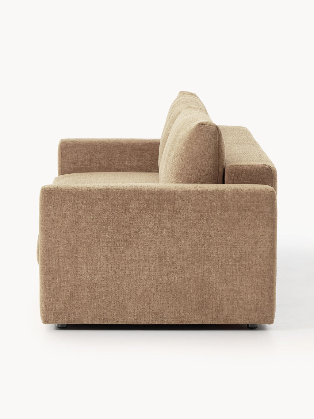 Samt-Schlafsofa Tasha (3-Sitzer) mit Stauraum