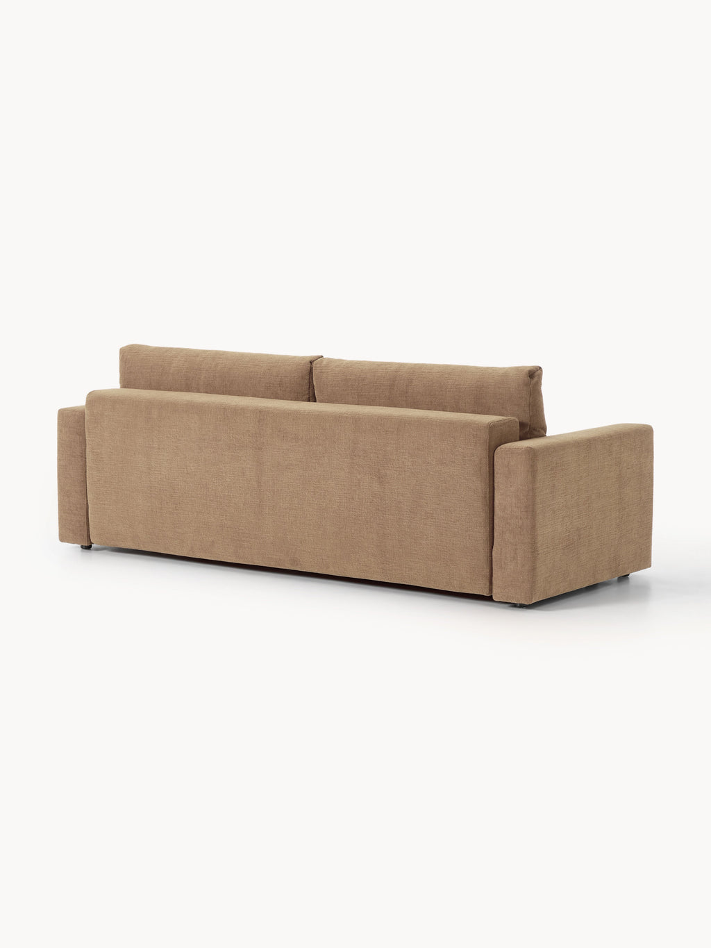 Samt-Schlafsofa Tasha (3-Sitzer) mit Stauraum
