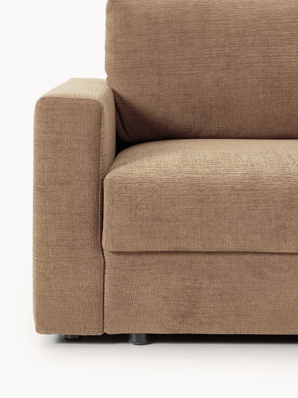 Samt-Schlafsofa Tasha (3-Sitzer) mit Stauraum