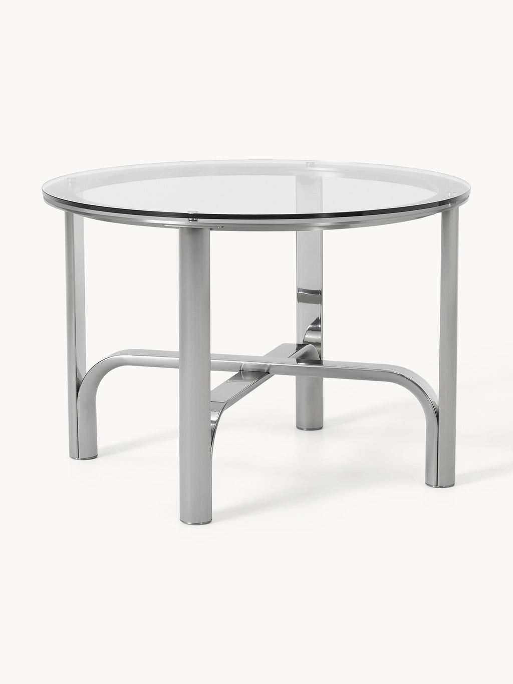 Galeriebild 1 - Runder Esstisch Neil mit Glasplatte