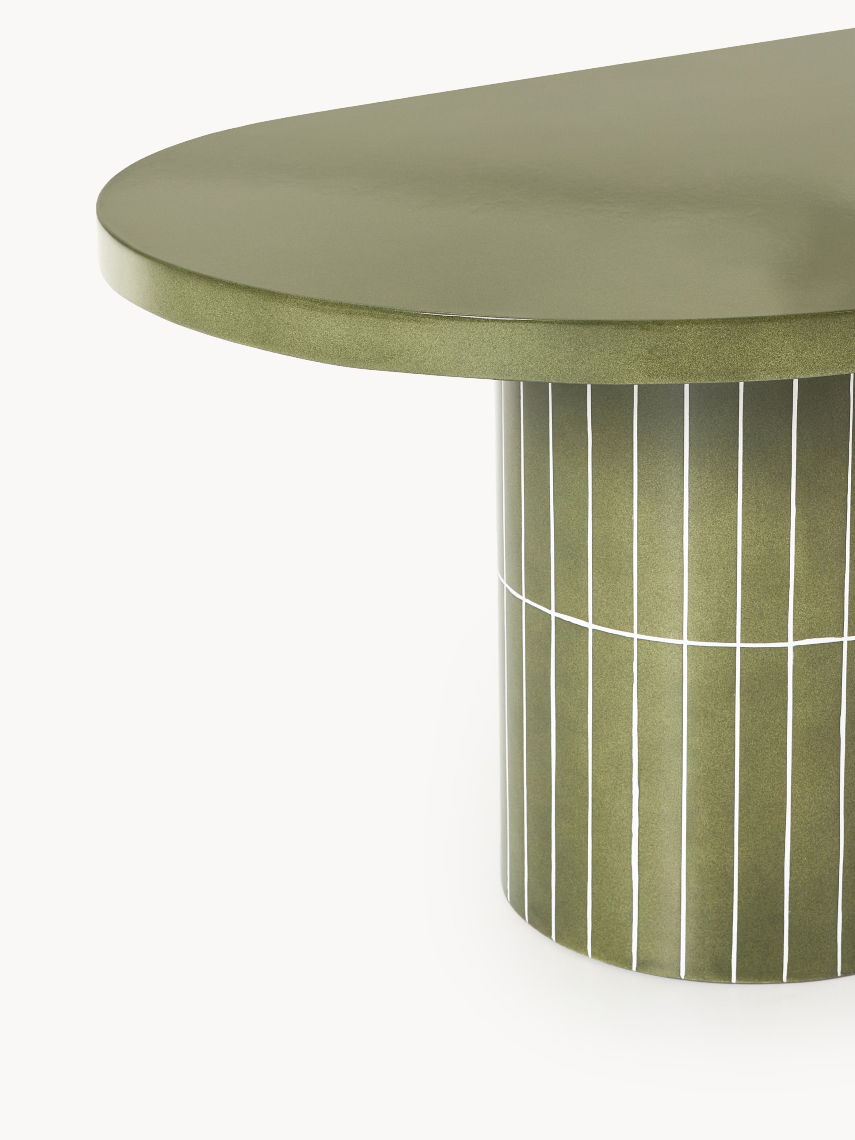 Ovaler Garten-Esstisch Saya, 200 x 100 cm