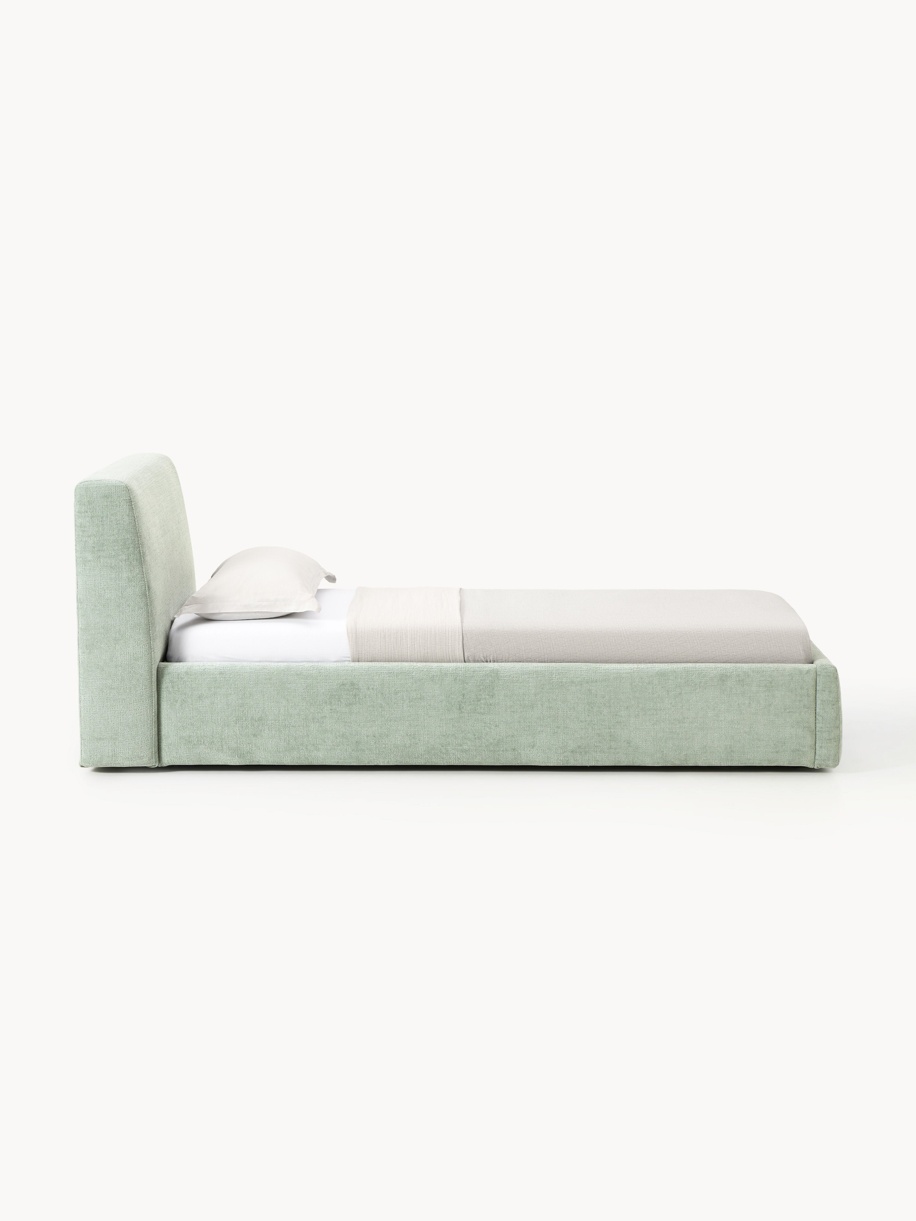 Polster-Einzelbett Cloud mit Stauraum