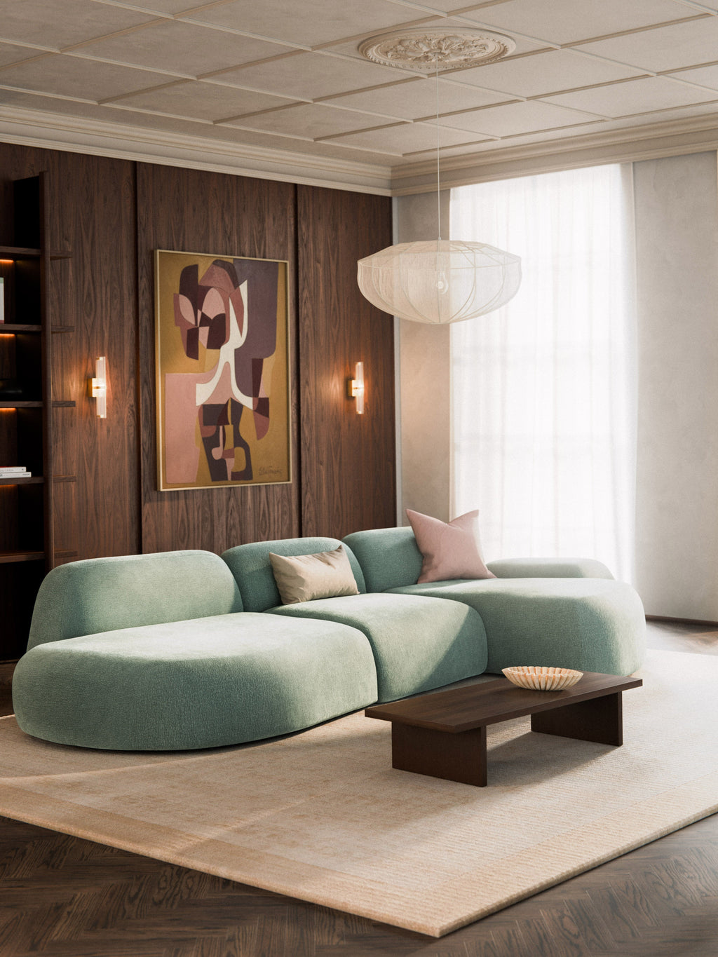 Modulares Ecksofa Wolke (4-Sitzer) mit Chaiselongue