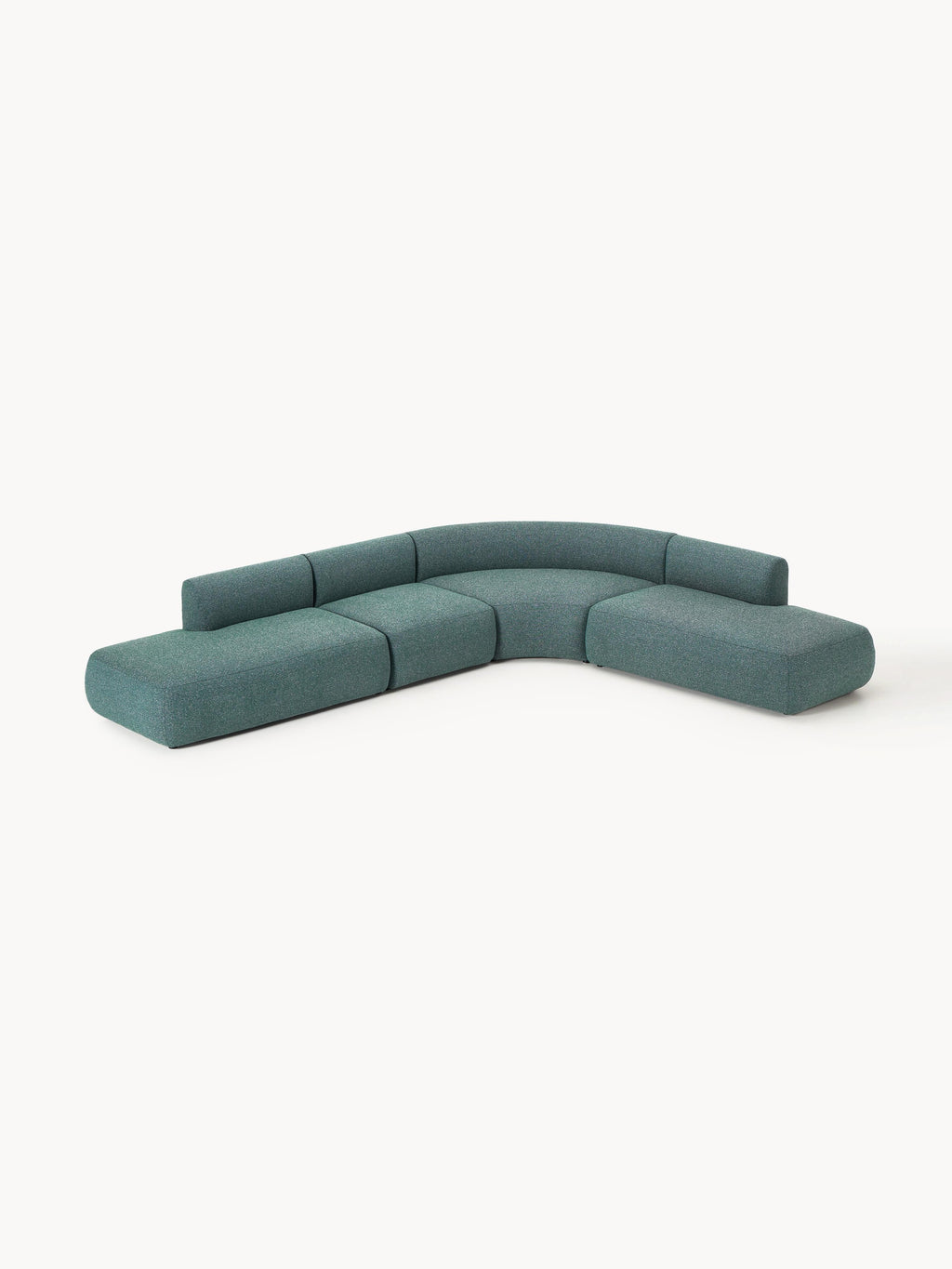 Modulares Bouclé-Ecksofa Sofia (4-Sitzer)