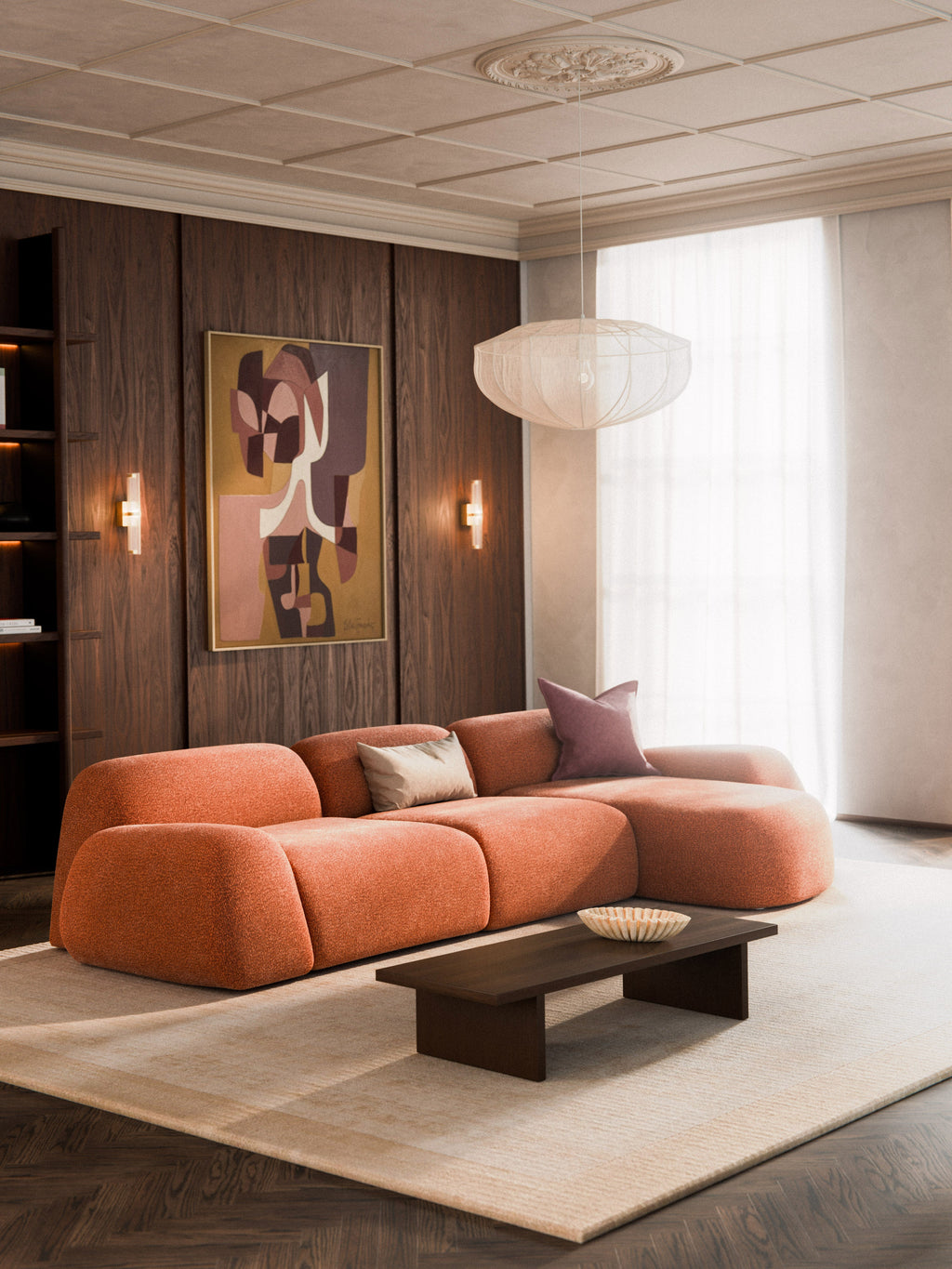 Modulares Teddy-Ecksofa Wolke (4-Sitzer)
