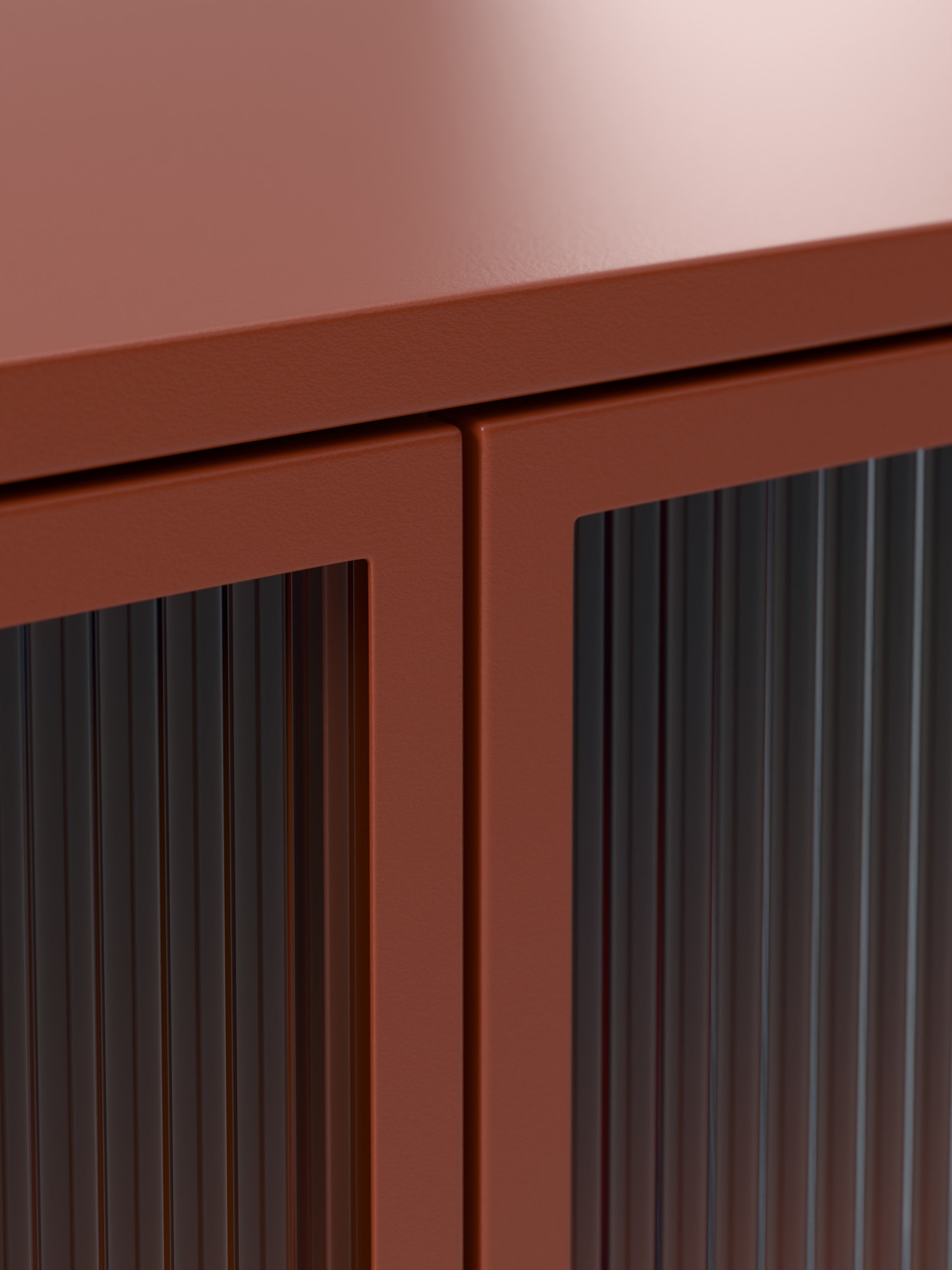 Metall-Vitrine Robyn mit Glas-Front