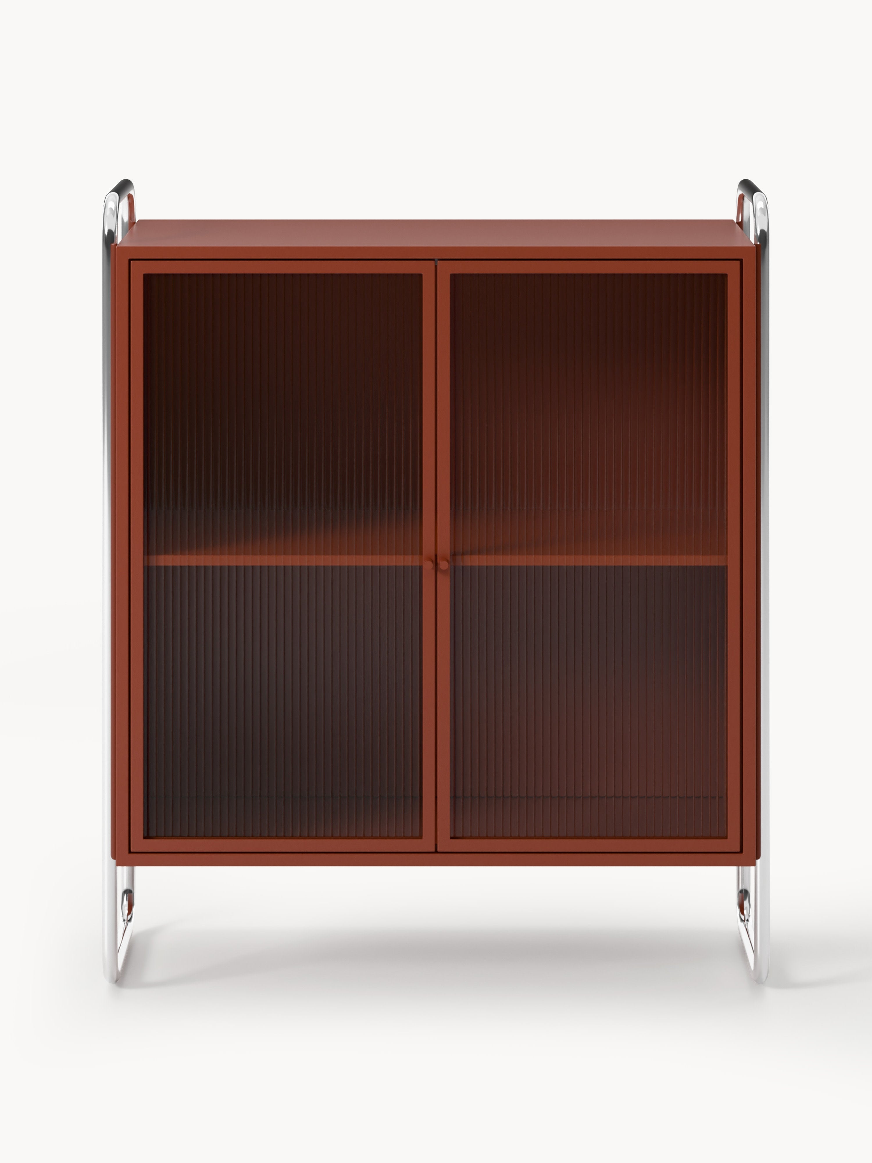 Metall-Vitrine Robyn mit Glas-Front