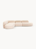Galeriebild 1 - Modulares Bouclé-XL-Ecksofa Wolke mit Chaiselongue