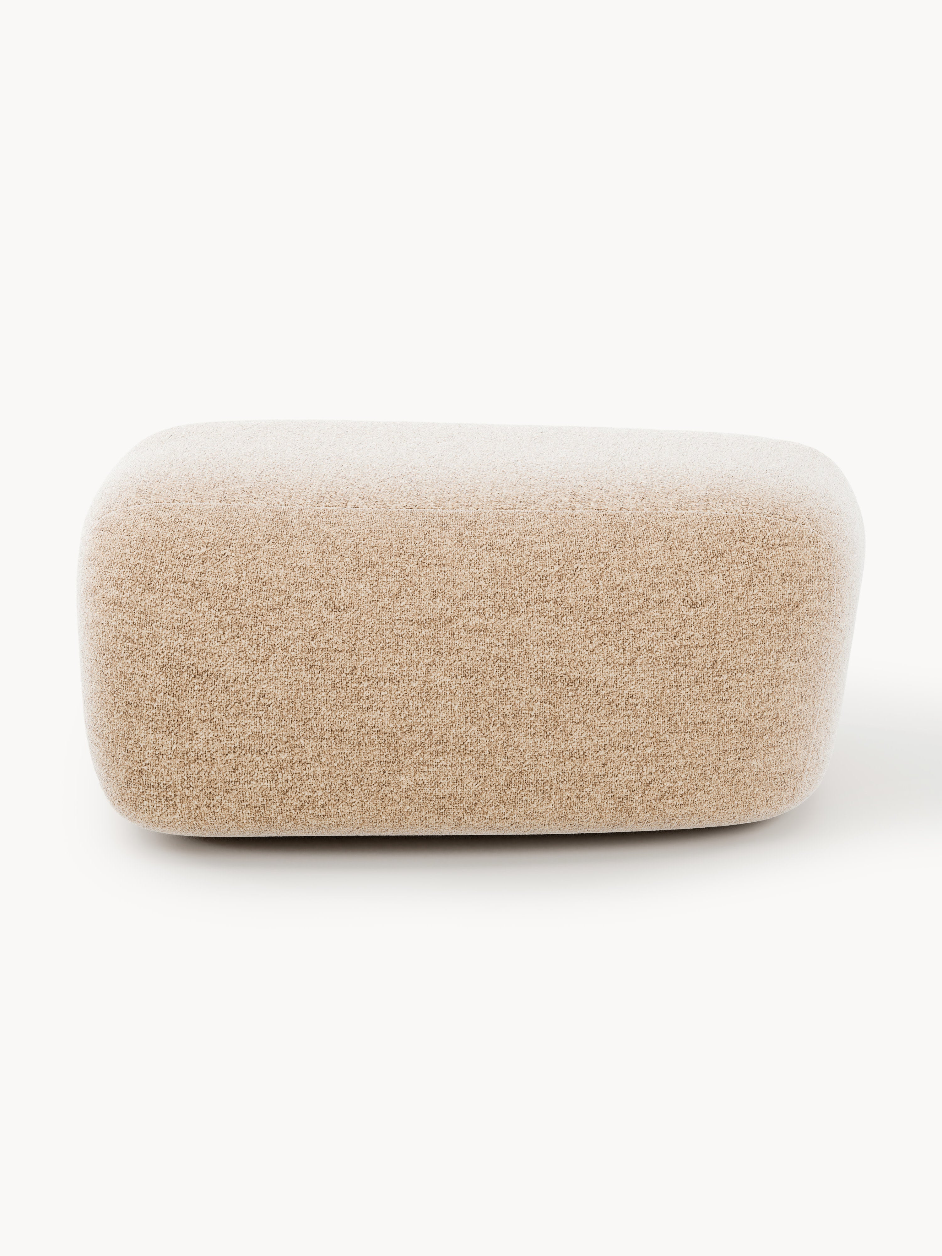 Großer Bouclé-Sofa-Hocker Wolke