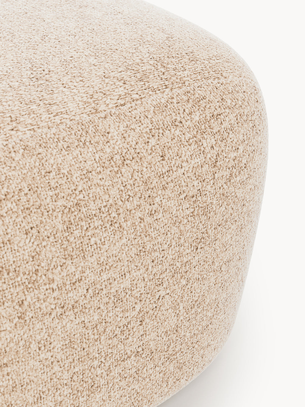 Großer Bouclé-Sofa-Hocker Wolke