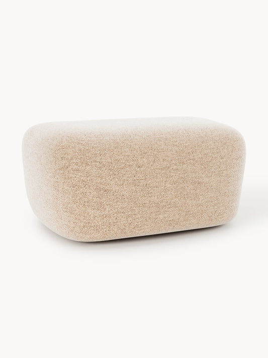 Galeriebild 1 - Großer Bouclé-Sofa-Hocker Wolke