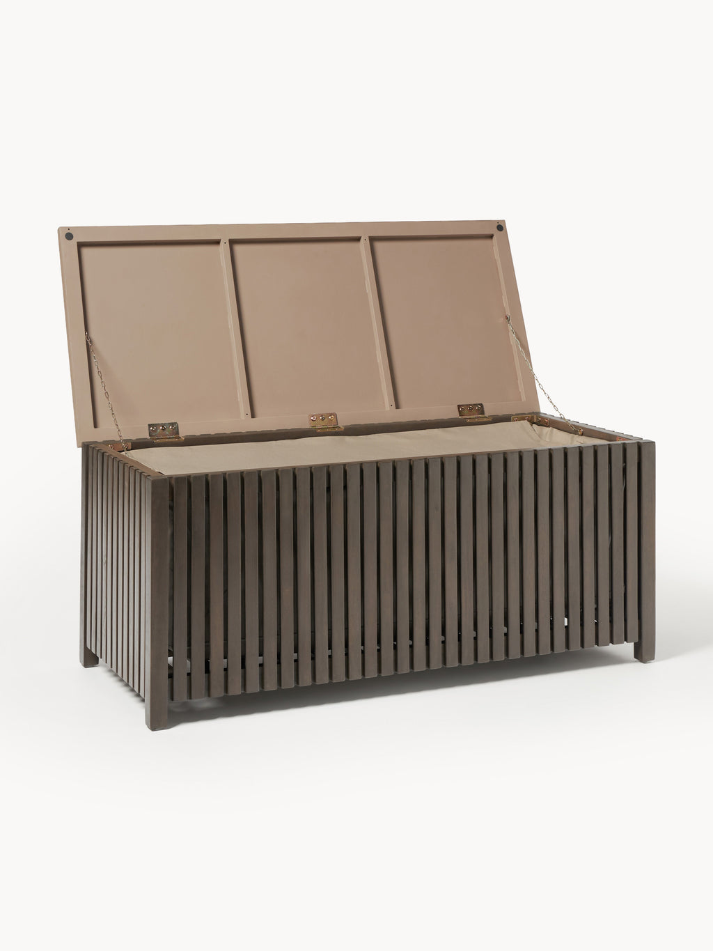 Garten-Aufbewahrungsbox Arkin aus Akazienholz mit Einsatz, B 129 cm
