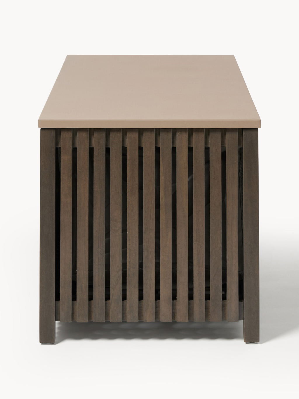 Garten-Aufbewahrungsbox Arkin aus Akazienholz mit Einsatz, B 129 cm