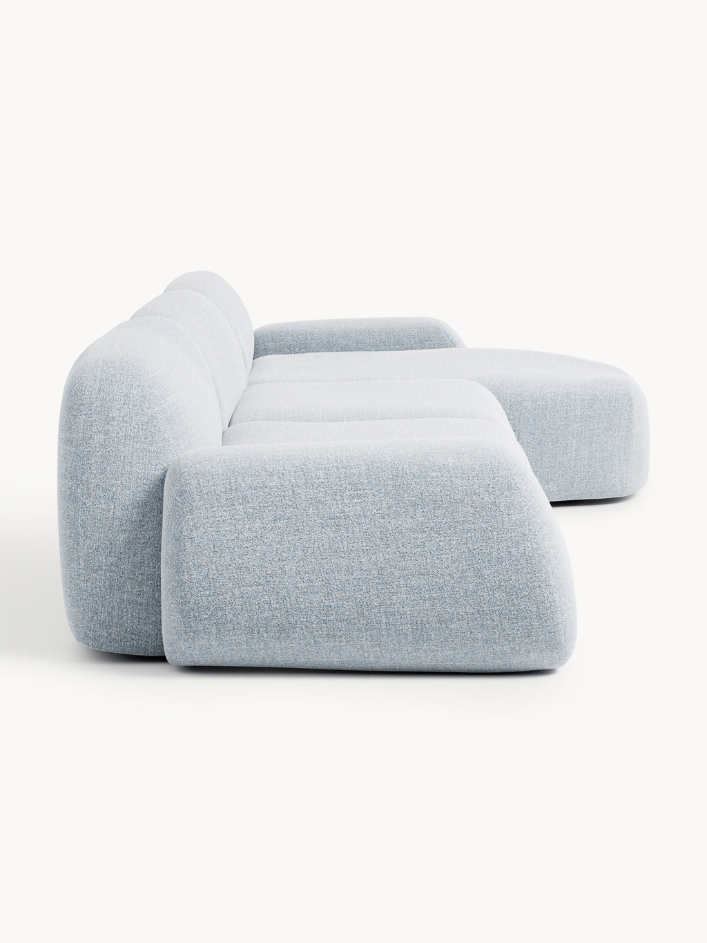 Modulares Bouclé-Ecksofa Wolke (4-Sitzer)