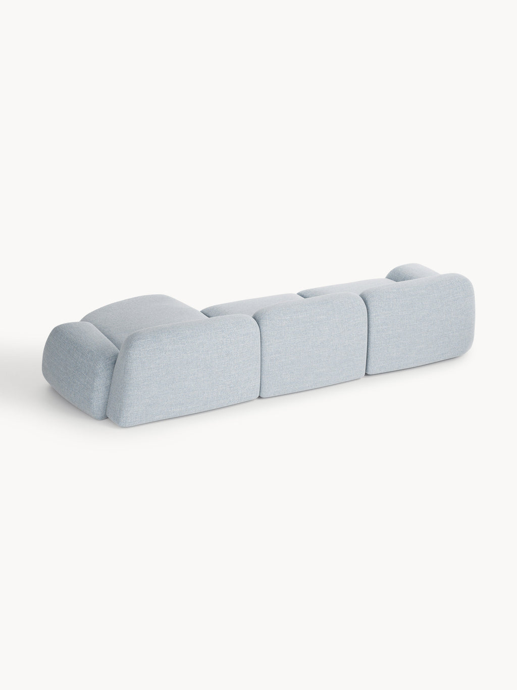 Modulares Bouclé-Ecksofa Wolke (4-Sitzer)