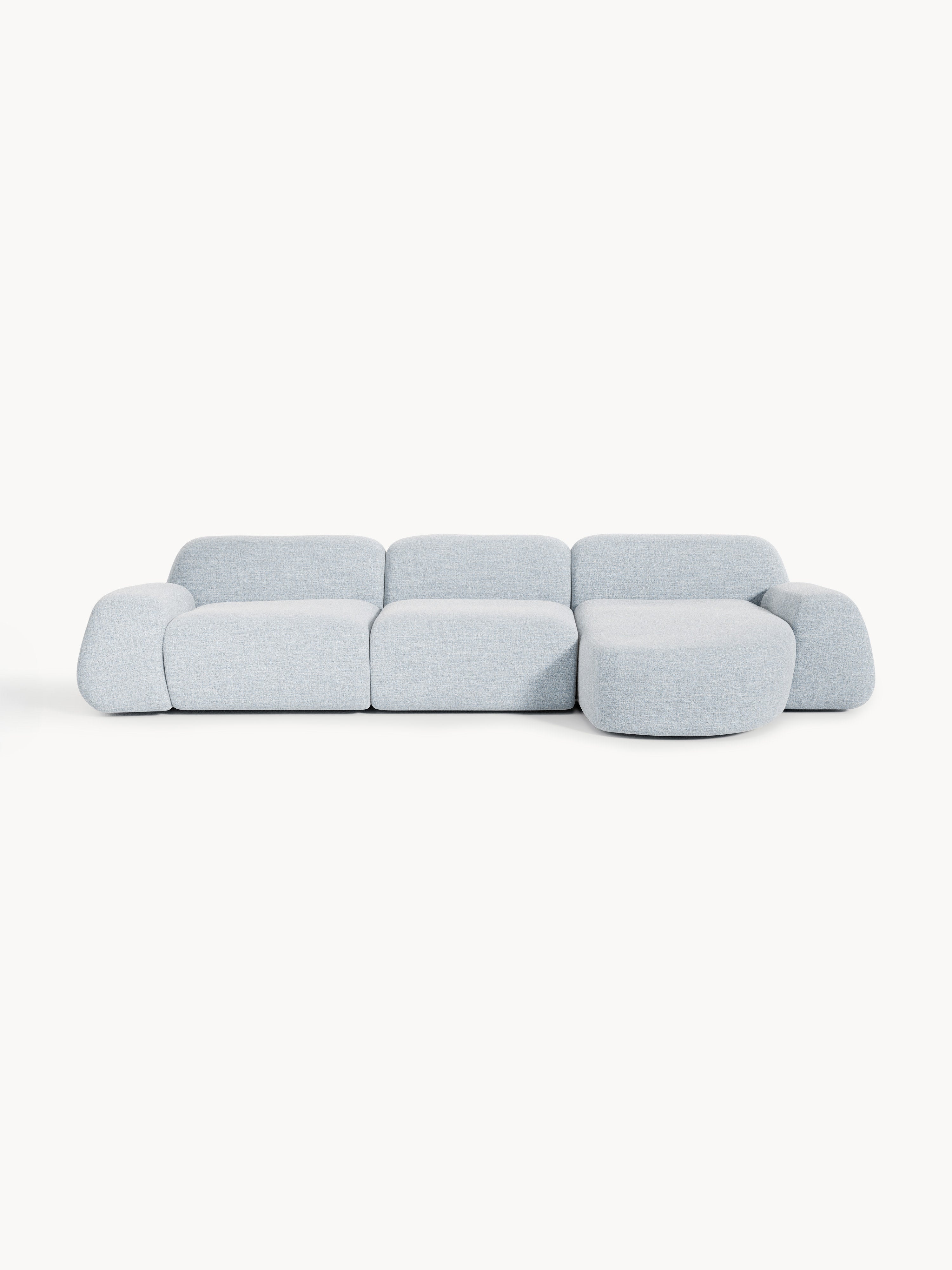 Galeriebild 1 - Modulares Bouclé-Ecksofa Wolke (4-Sitzer)