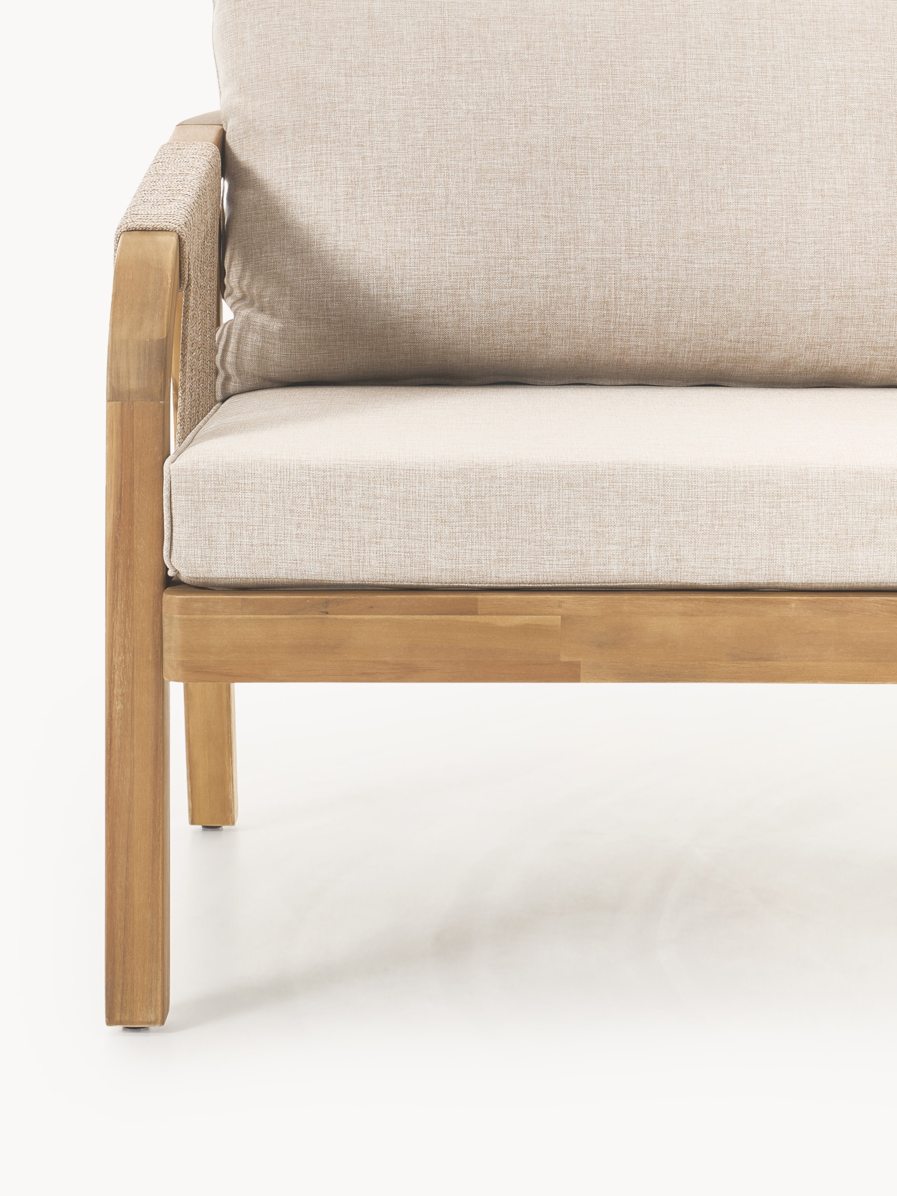 Garten-Loungesofa Lu (3-Sitzer) aus Akazienholz