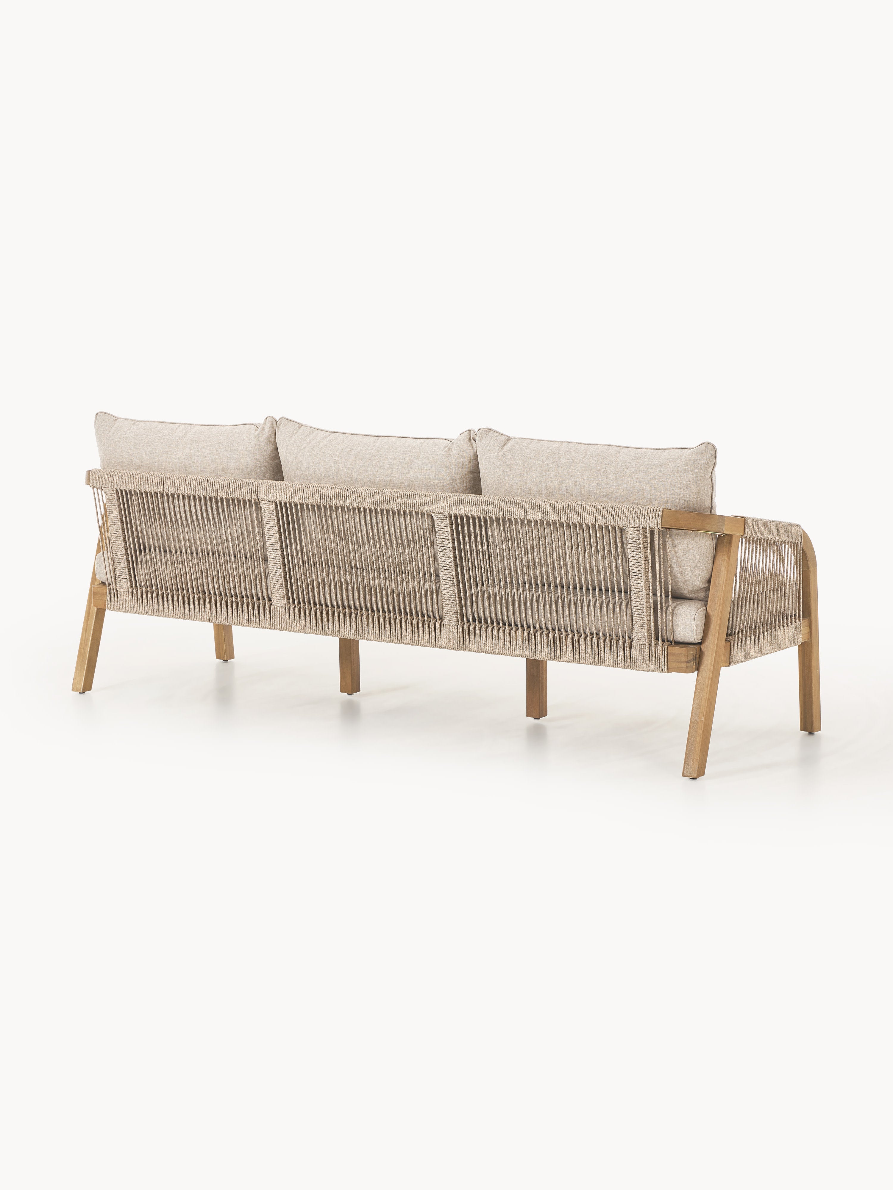 Garten-Loungesofa Lu (3-Sitzer) aus Akazienholz
