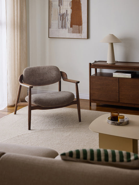 Loungesessel Rae aus Eichenholz