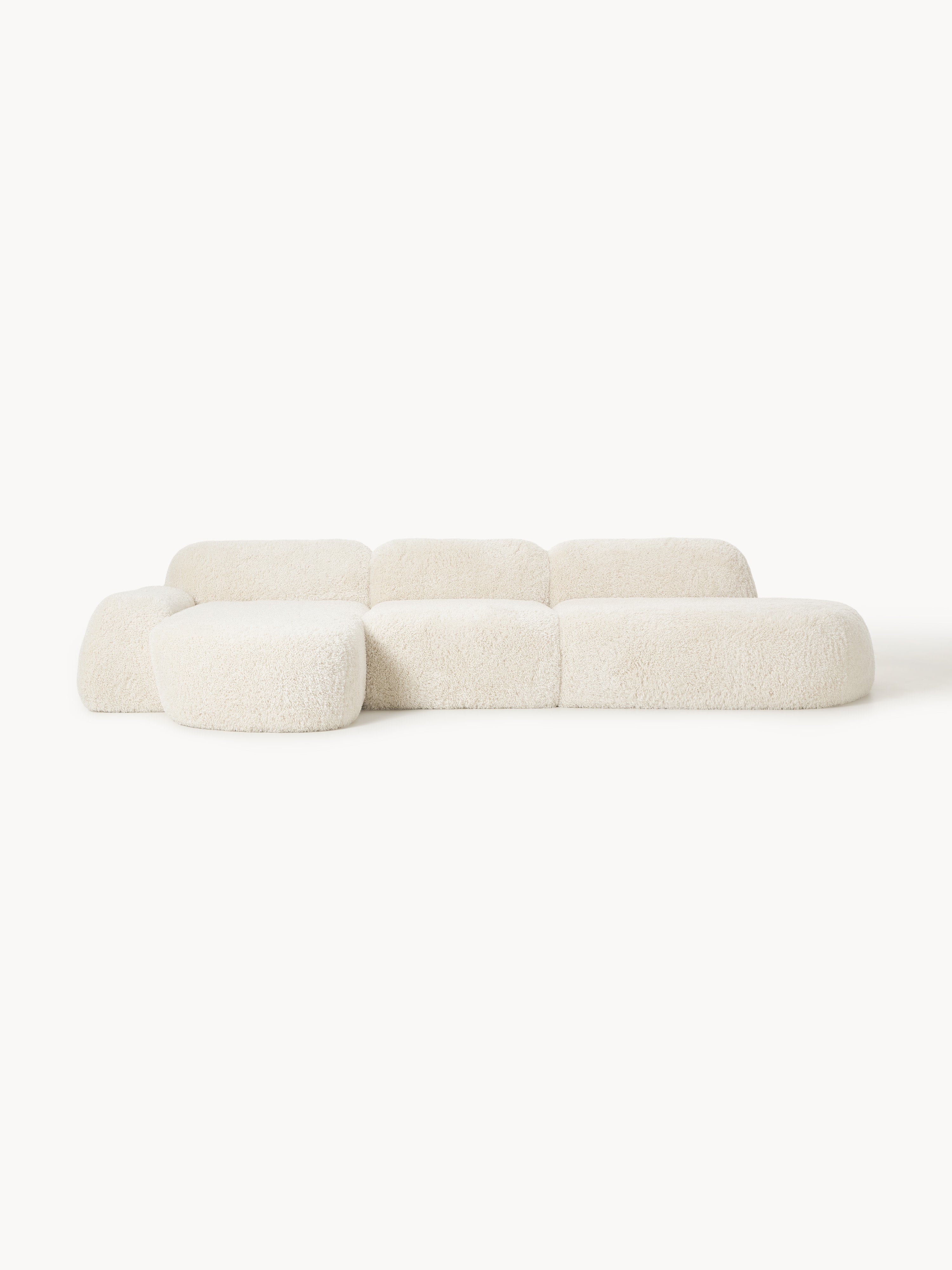 Galeriebild 1 - Modulares Teddy-Ecksofa Wolke (4-Sitzer) mit Chaiselongue