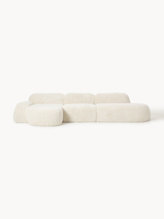 Galeriebild 1 - Modulares Teddy-Ecksofa Wolke (4-Sitzer) mit Chaiselongue