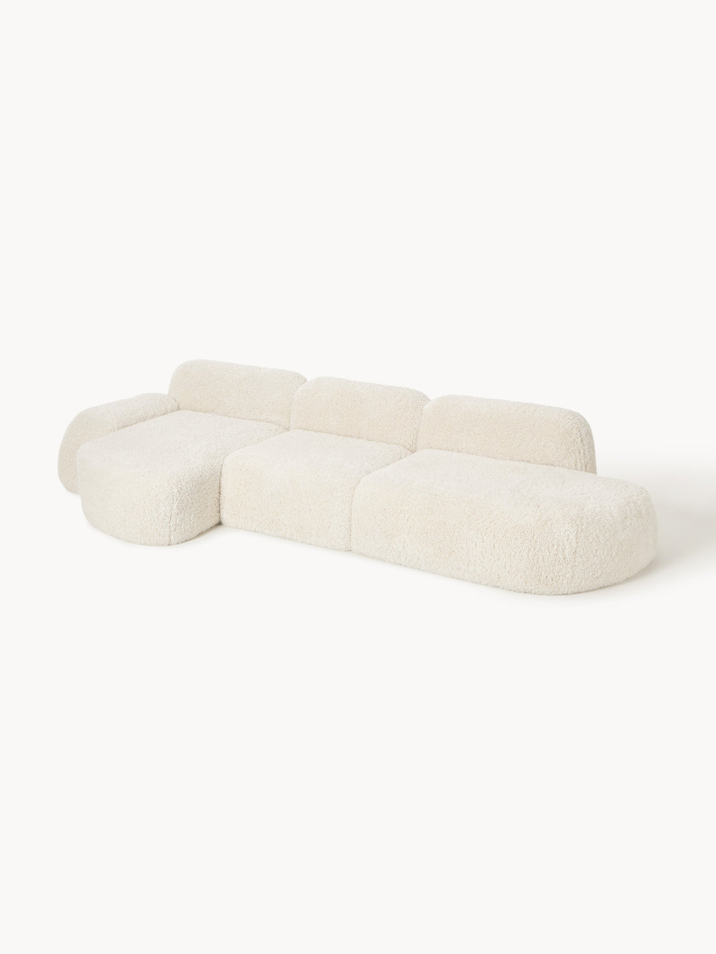 Modulares Teddy-Ecksofa Wolke (4-Sitzer) mit Chaiselongue