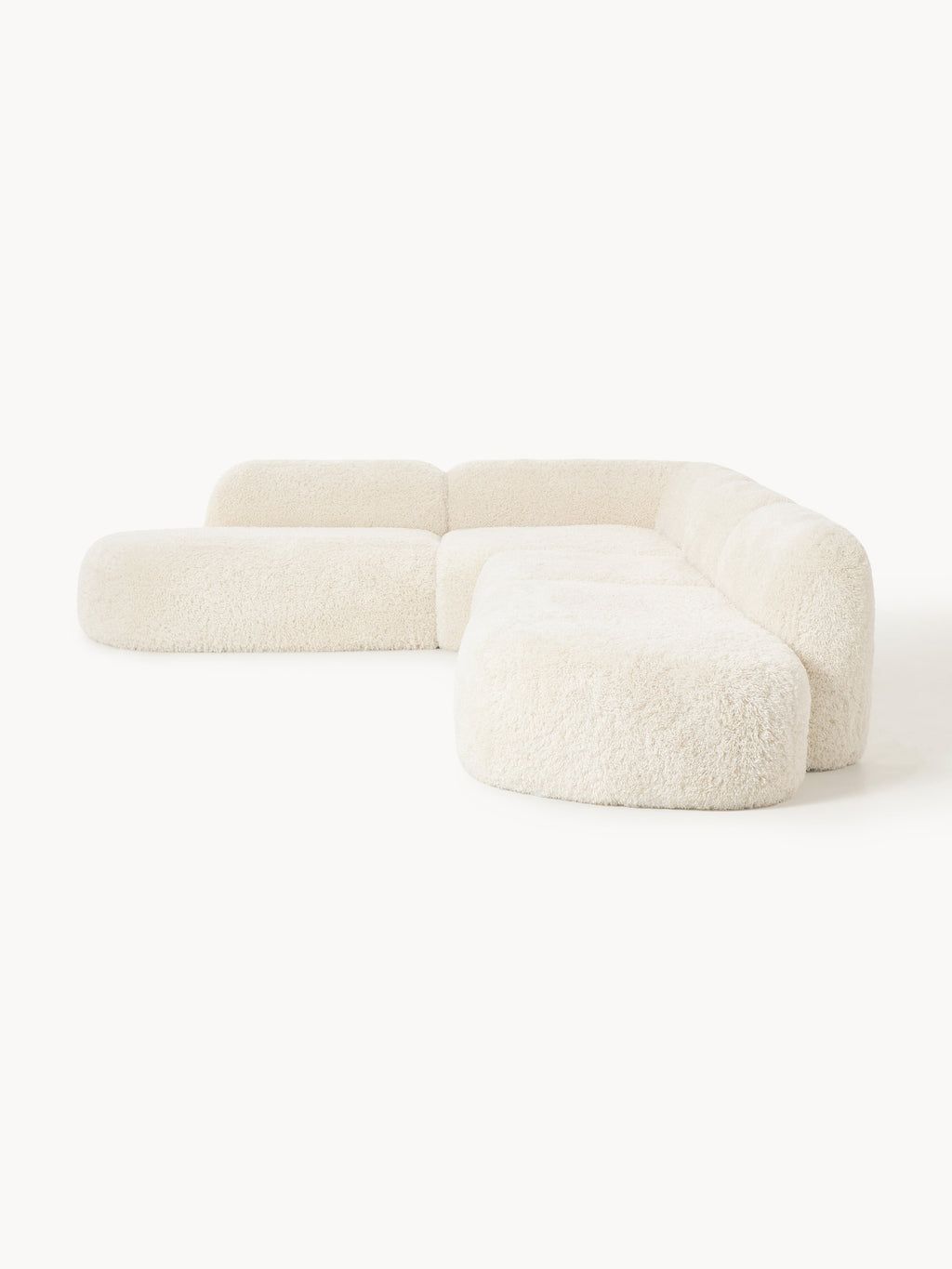 XL Modulares Teddy-Ecksofa Wolke mit Chaiselongue