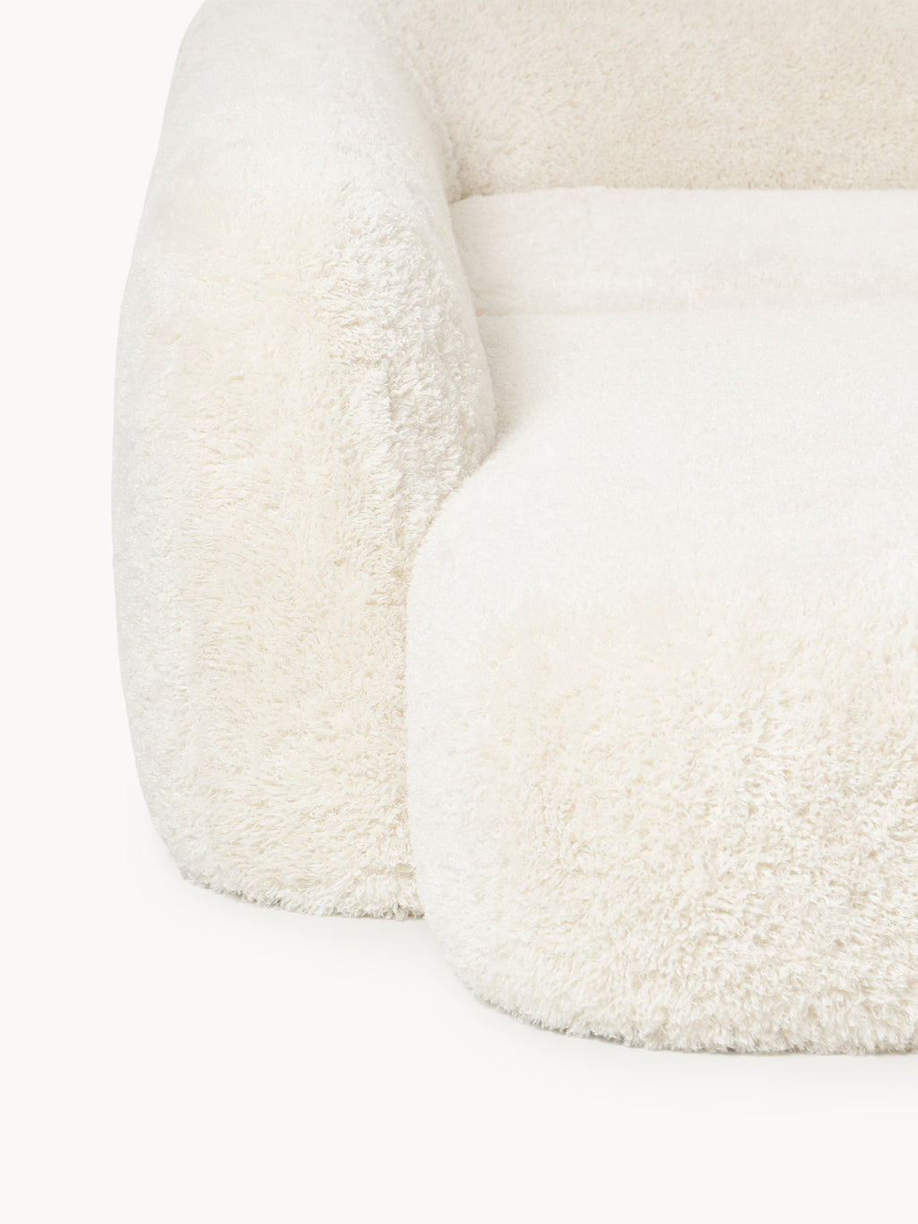 XL Modulares Teddy-Ecksofa Wolke mit Chaiselongue