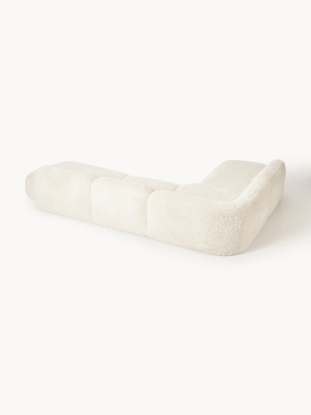 XL Modulares Teddy-Ecksofa Wolke mit Chaiselongue