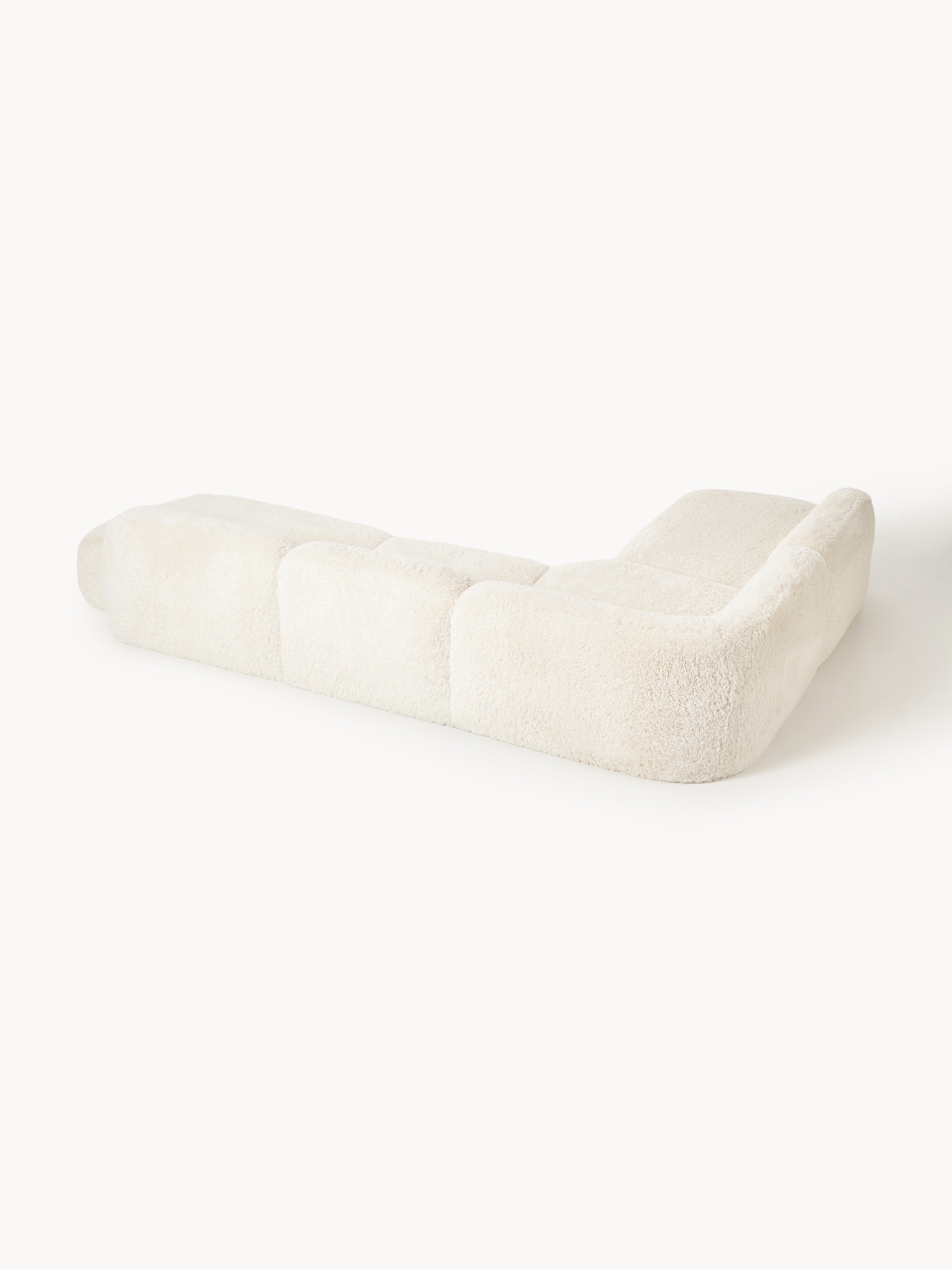 XL Modulares Teddy-Ecksofa Wolke mit Chaiselongue