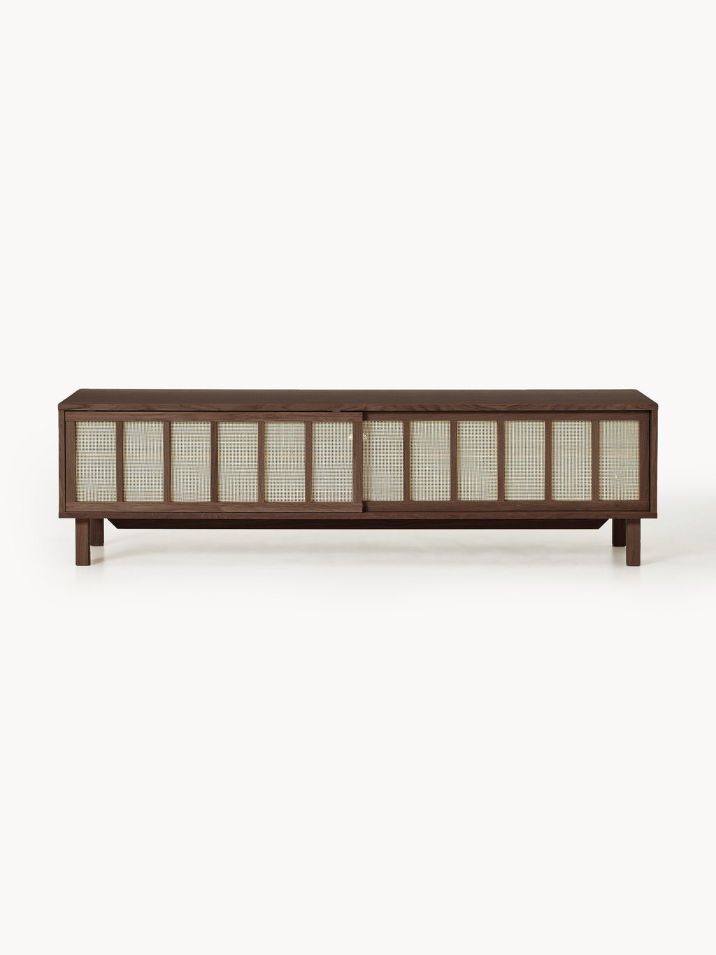 TV-Lowboard Echo mit Rattan-Fronten