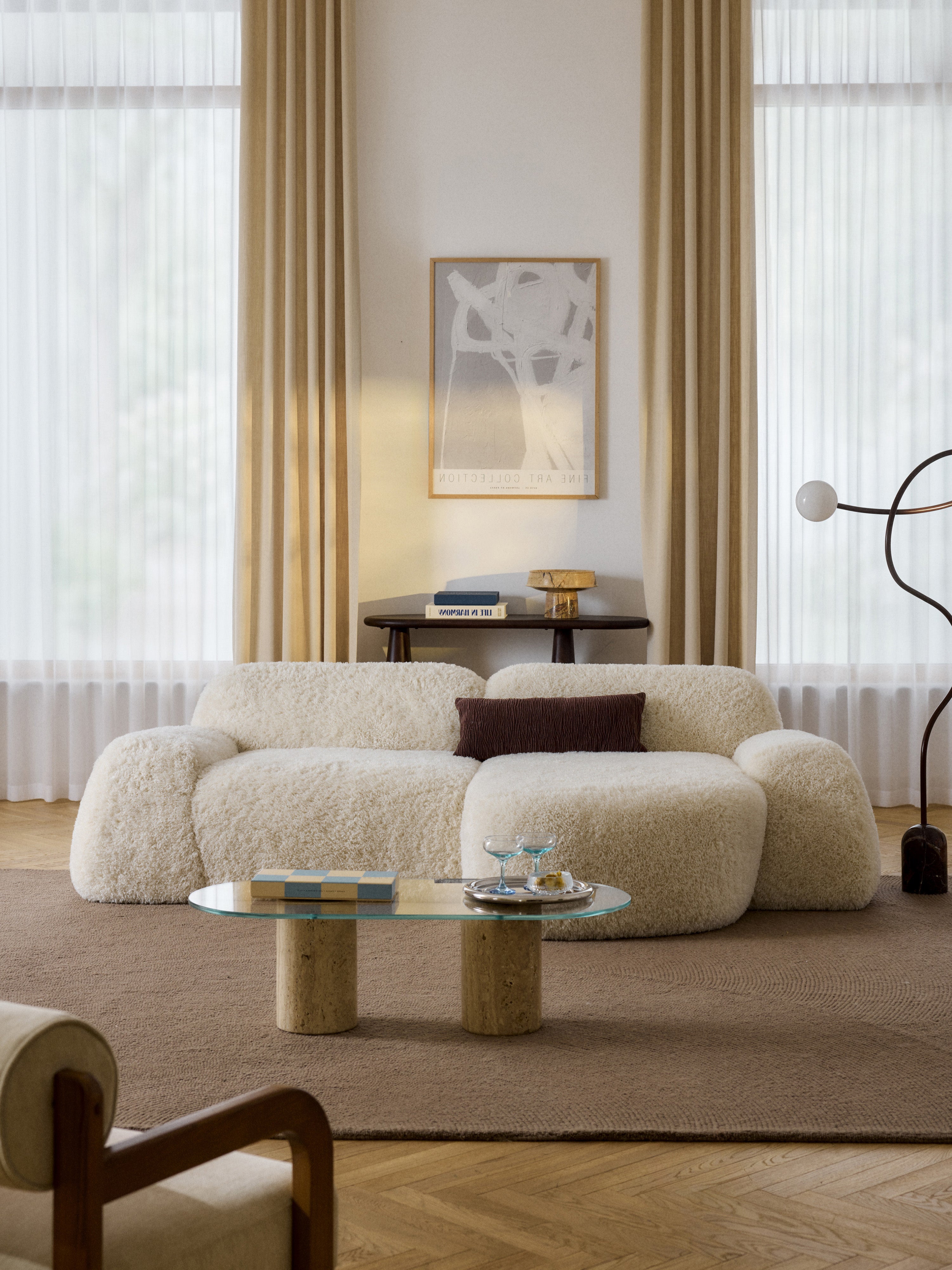 Modulares Teddy-Ecksofa Wolke (3-Sitzer)