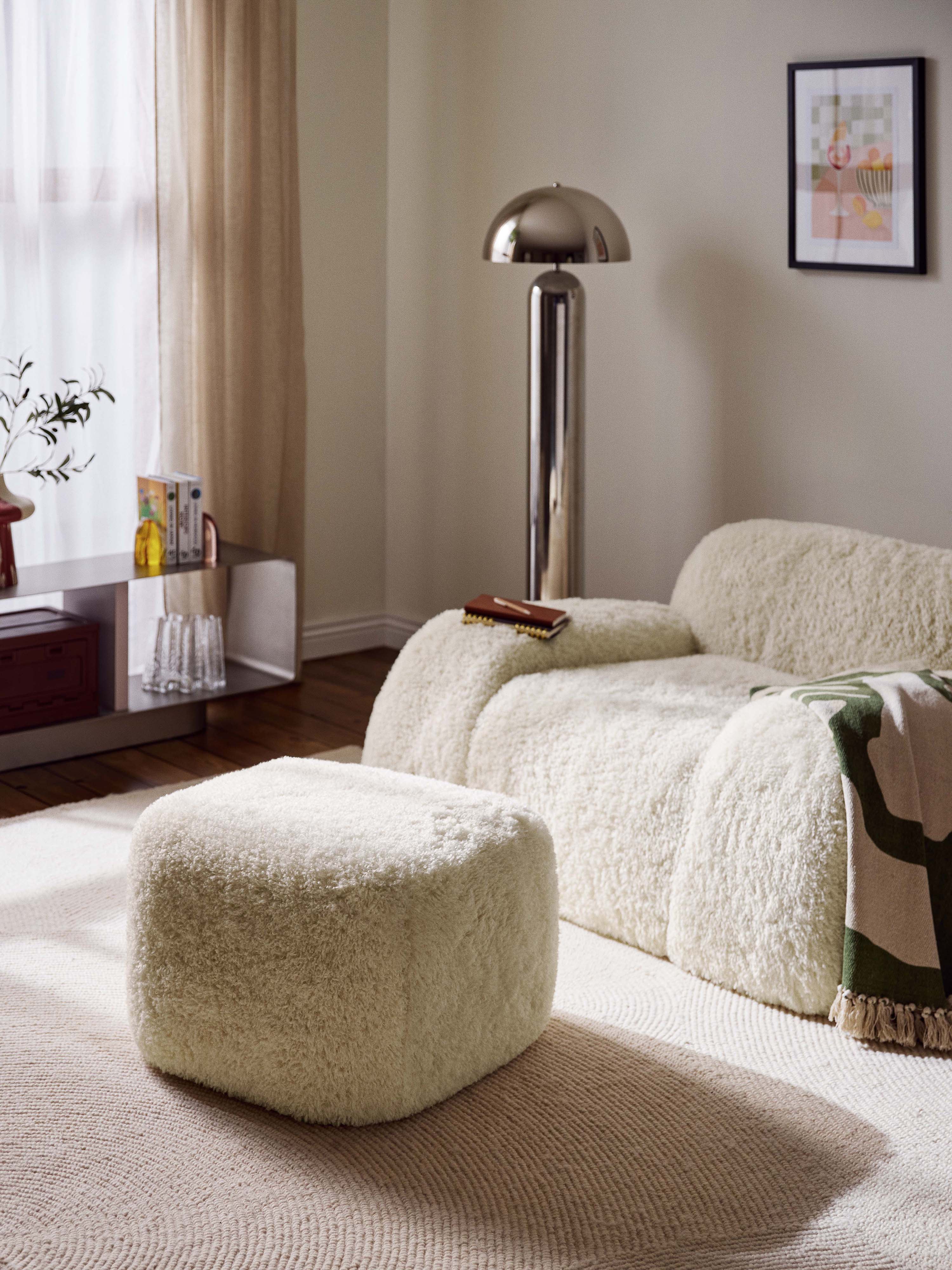 Sofa-Hocker Wolke aus Teddy