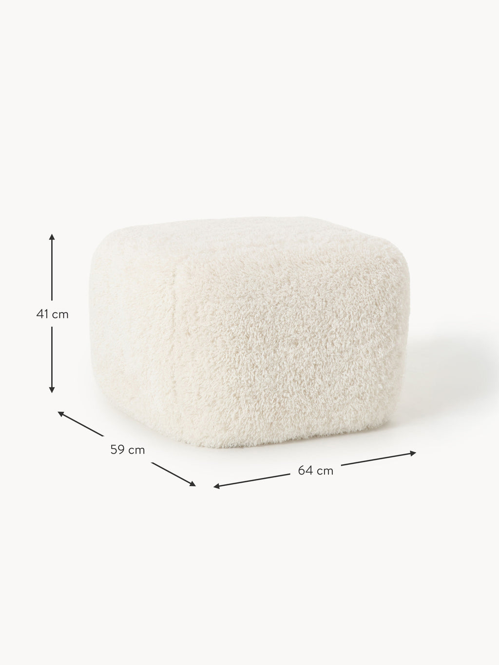 Sofa-Hocker Wolke aus Teddy