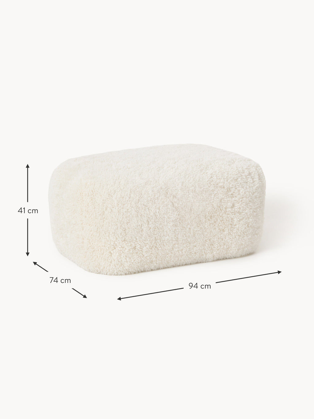 Großer Teddy-Sofa-Hocker Wolke