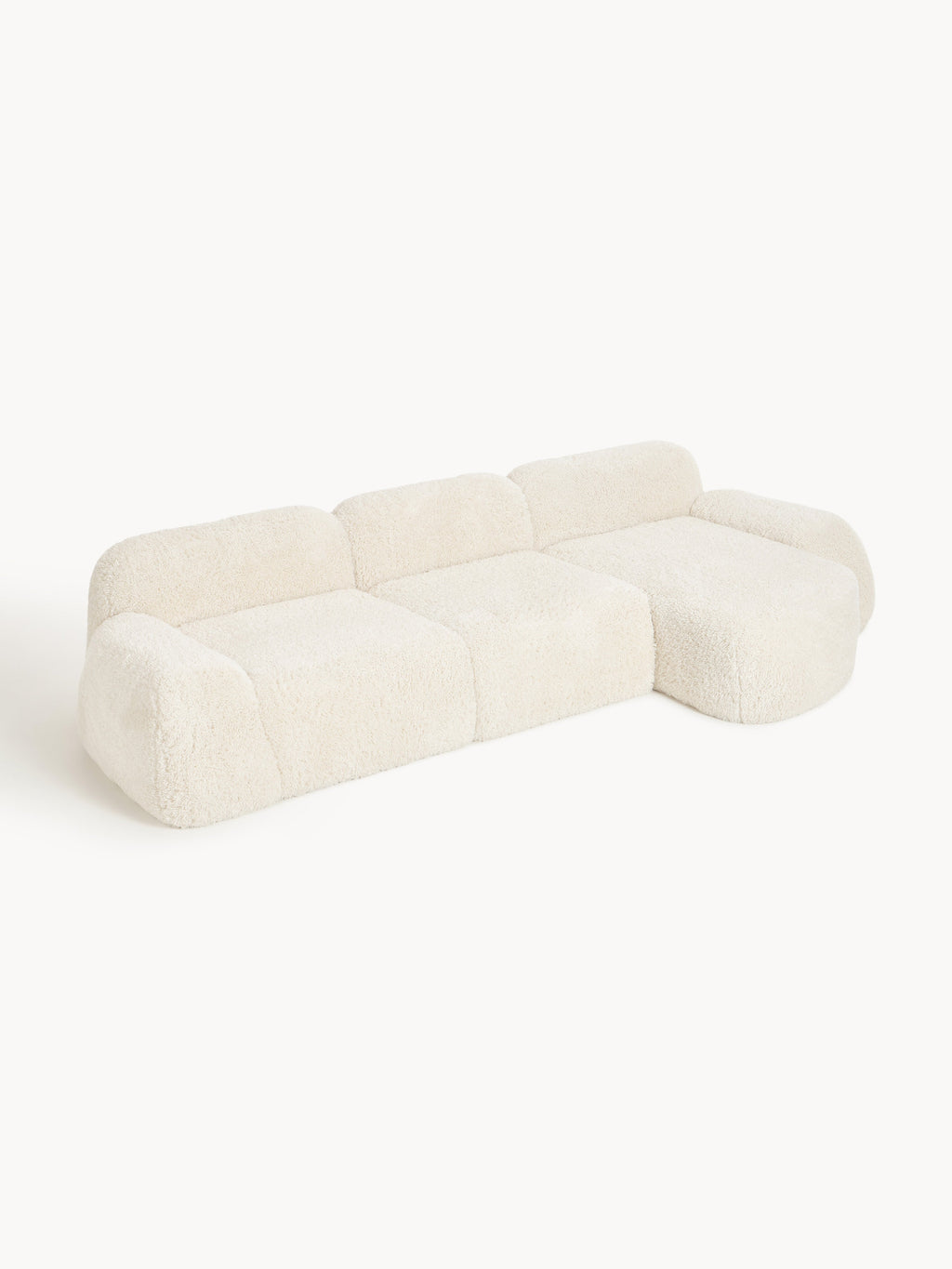 Modulares Teddy-Ecksofa Wolke (4-Sitzer)