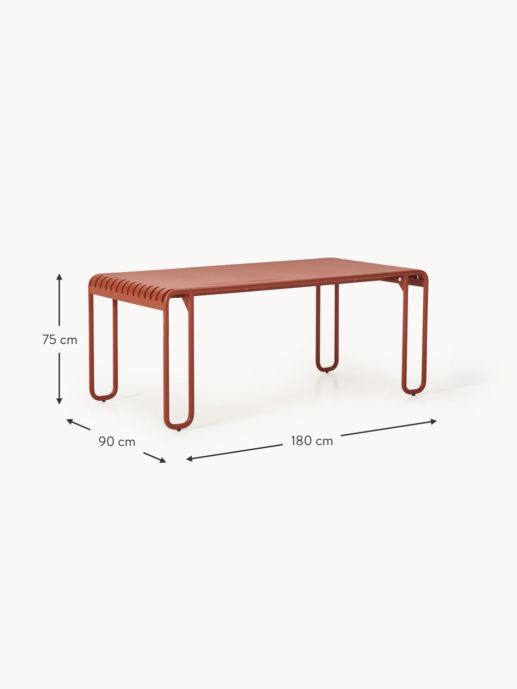 Gartentisch Caio, 180 x 90 cm