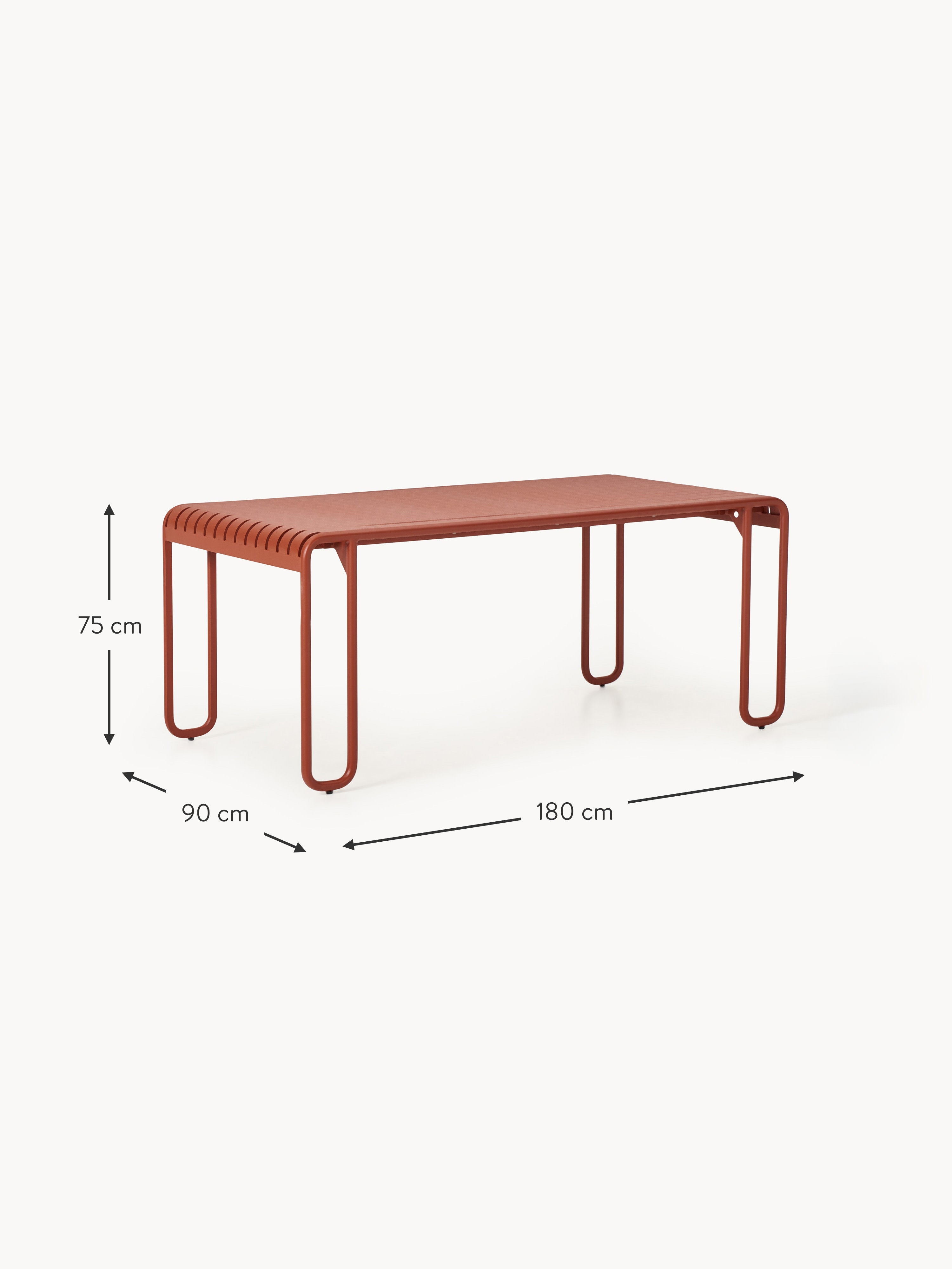 Gartentisch Caio, 180 x 90 cm