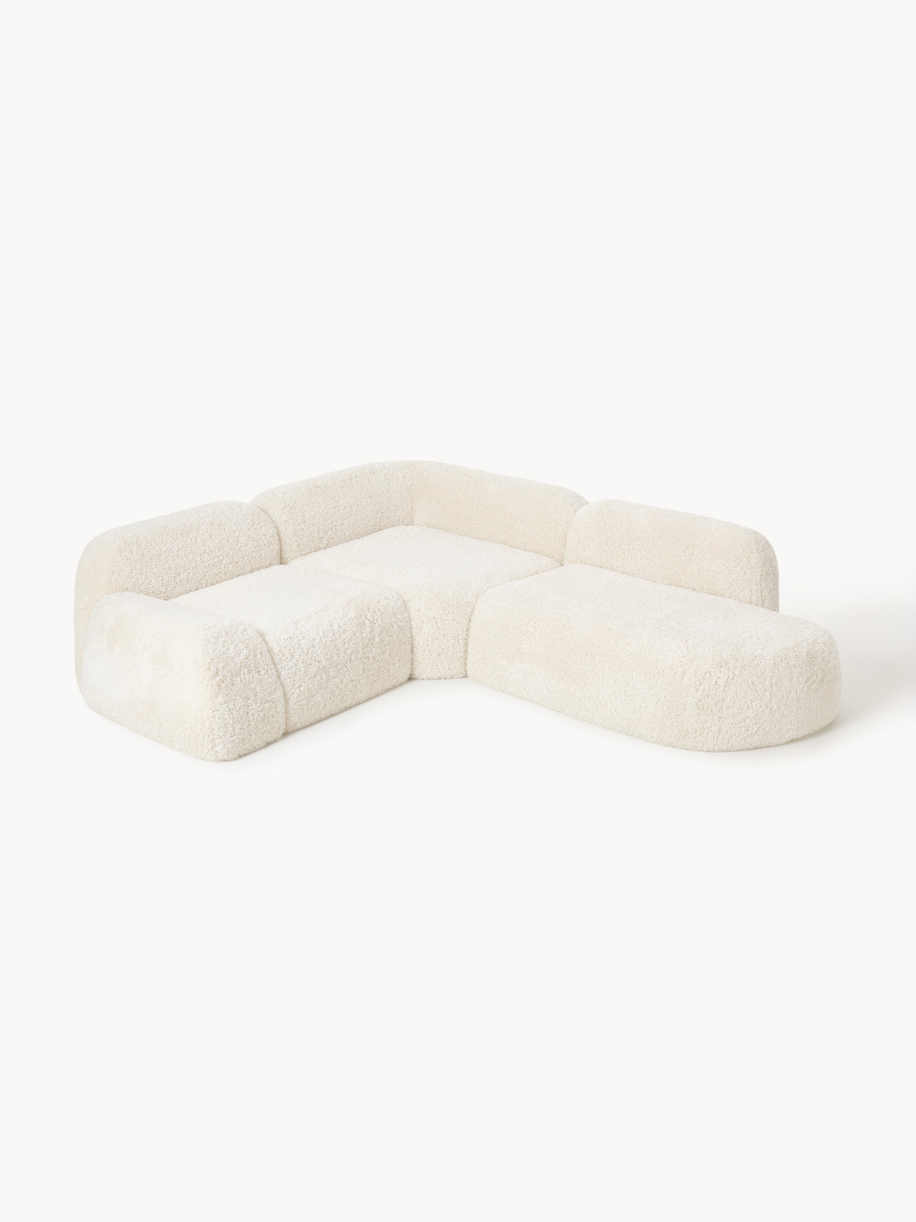 Modulares Teddy-Ecksofa Wolke (4-Sitzer) mit Chaiselongue