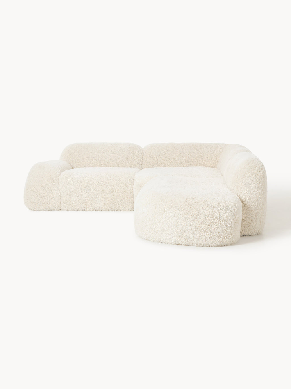 Modulares Teddy-Ecksofa Wolke (4-Sitzer) mit Chaiselongue