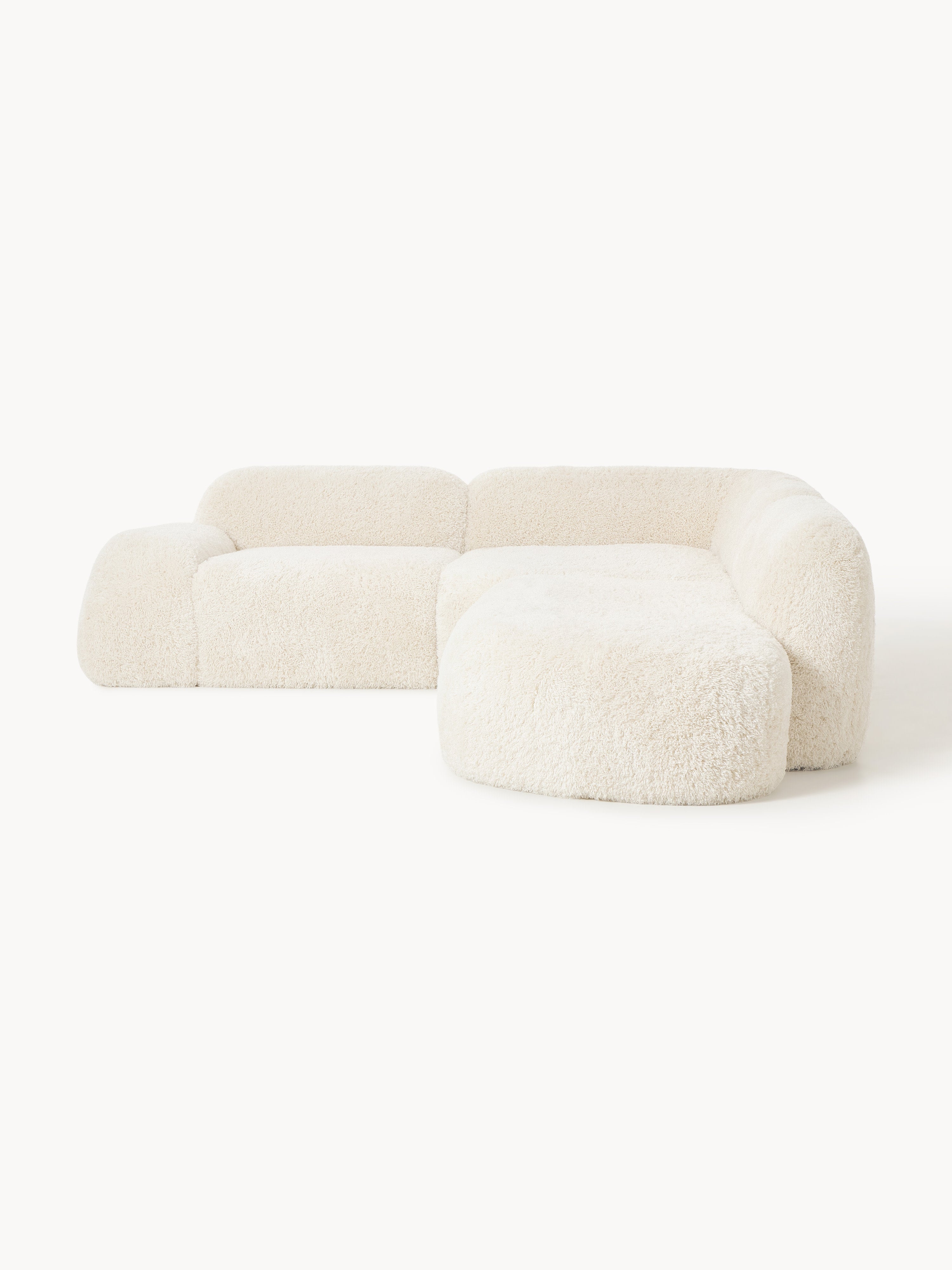 Modulares Teddy-Ecksofa Wolke (4-Sitzer) mit Chaiselongue