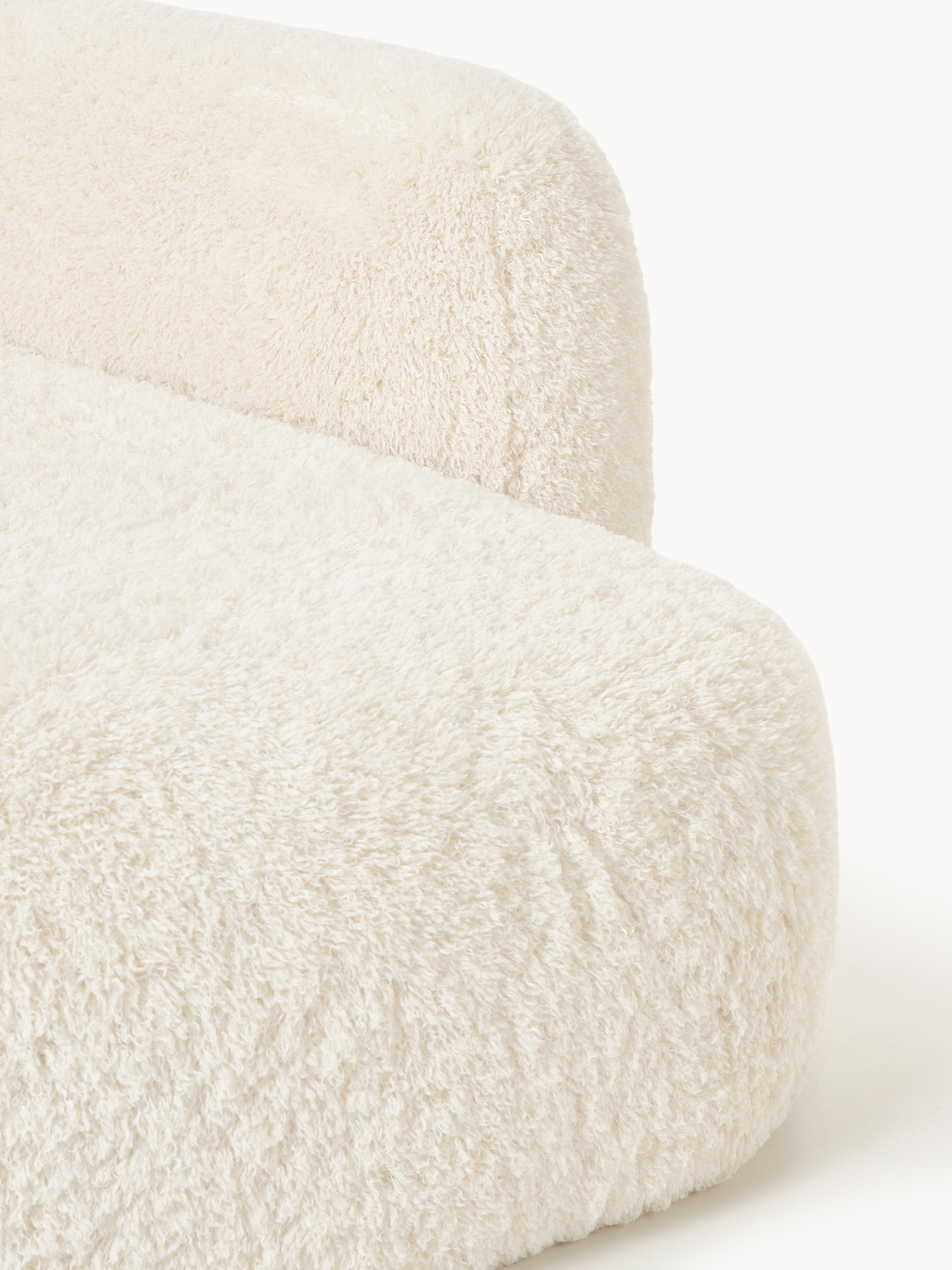 XL Modulares Teddy-Ecksofa Wolke mit Chaiselongue