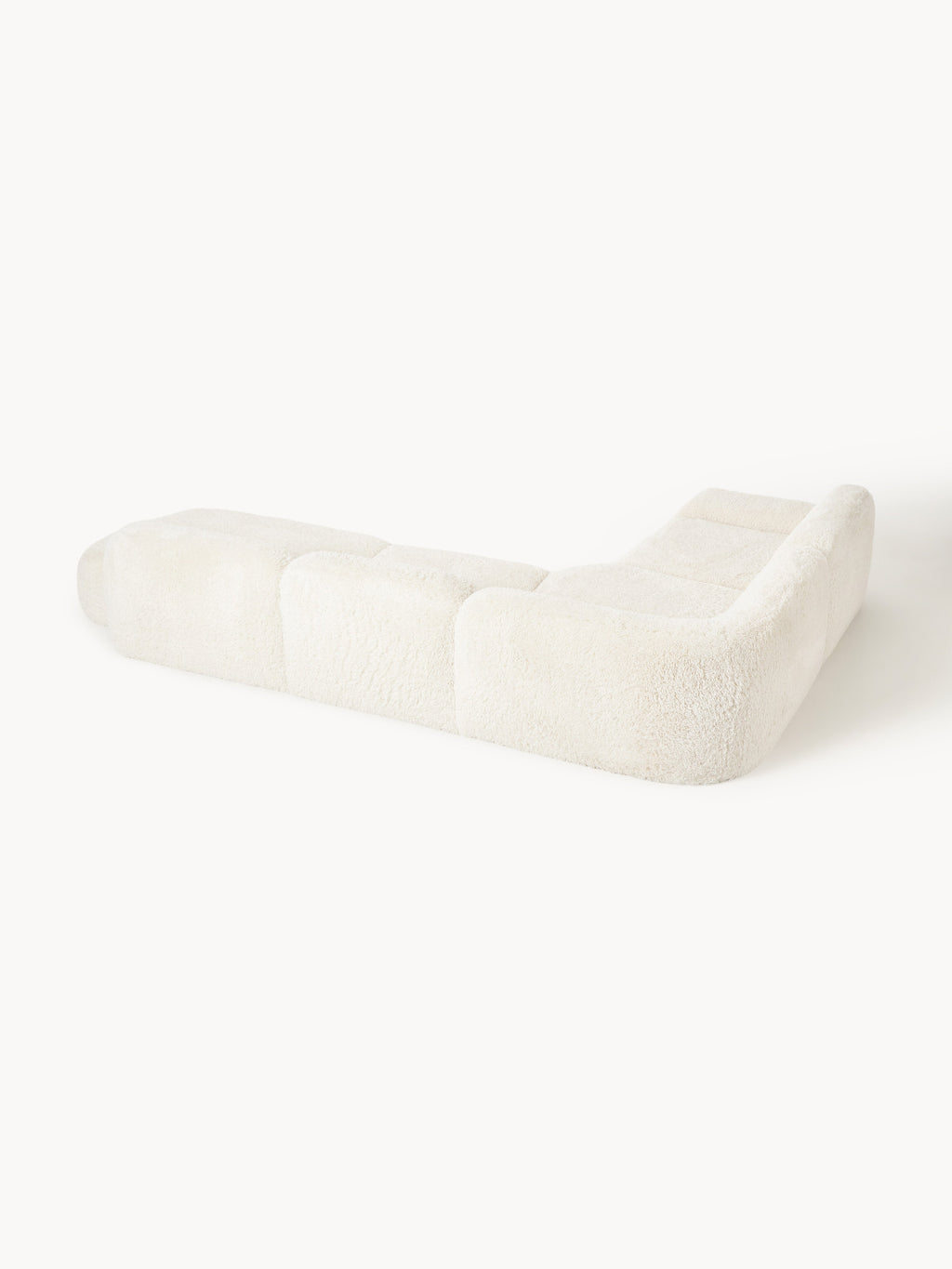 XL Modulares Teddy-Ecksofa Wolke mit Chaiselongue